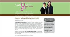 Desktop Screenshot of cagleandbaileyadulthealth.com