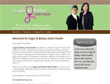 Tablet Screenshot of cagleandbaileyadulthealth.com